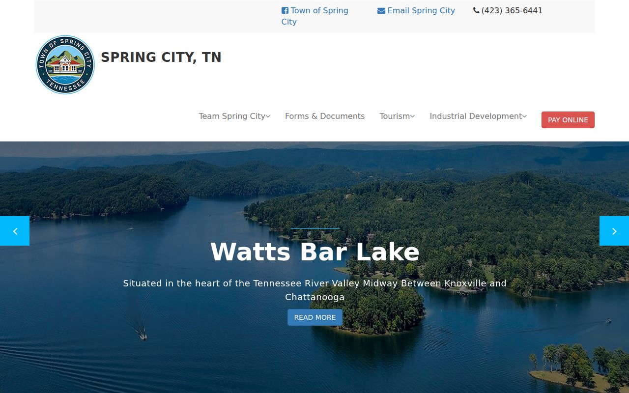 Spring City criminal records municipal and town information page